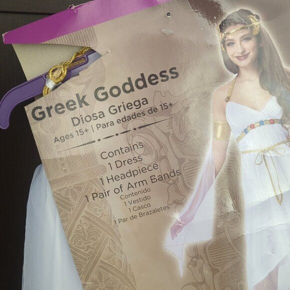 Greek Goddess White and Gold Costume - Size 4-6 Small NWT - Picture 2 of 4